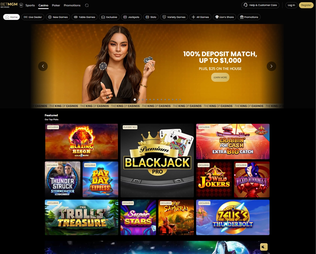 BETMGM Casino Screenshot