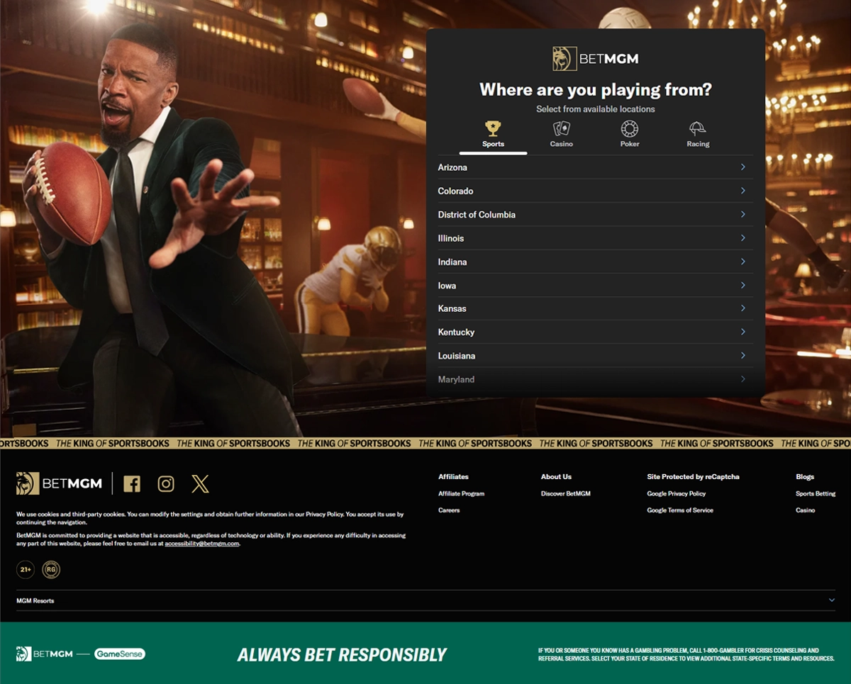 BetMGM Homepage Screenshot-1