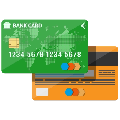 Debit and Credit Cards Graph