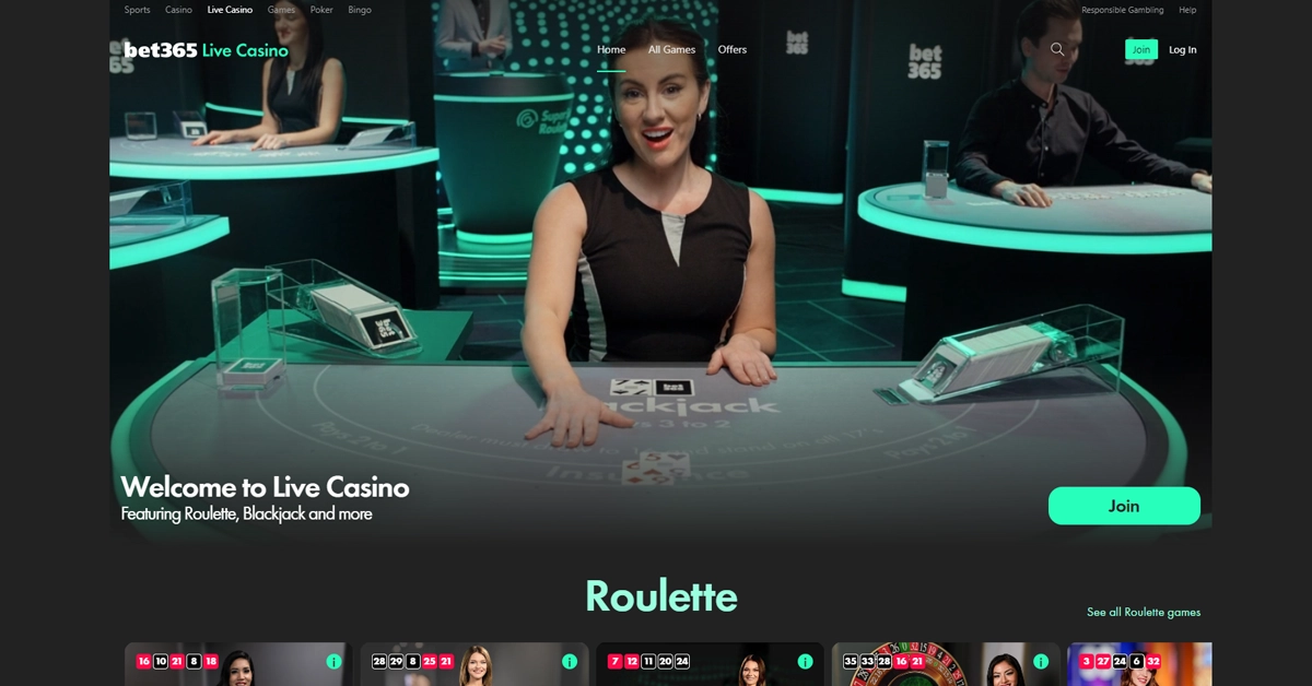 Bet365 Live Casino Screenshot