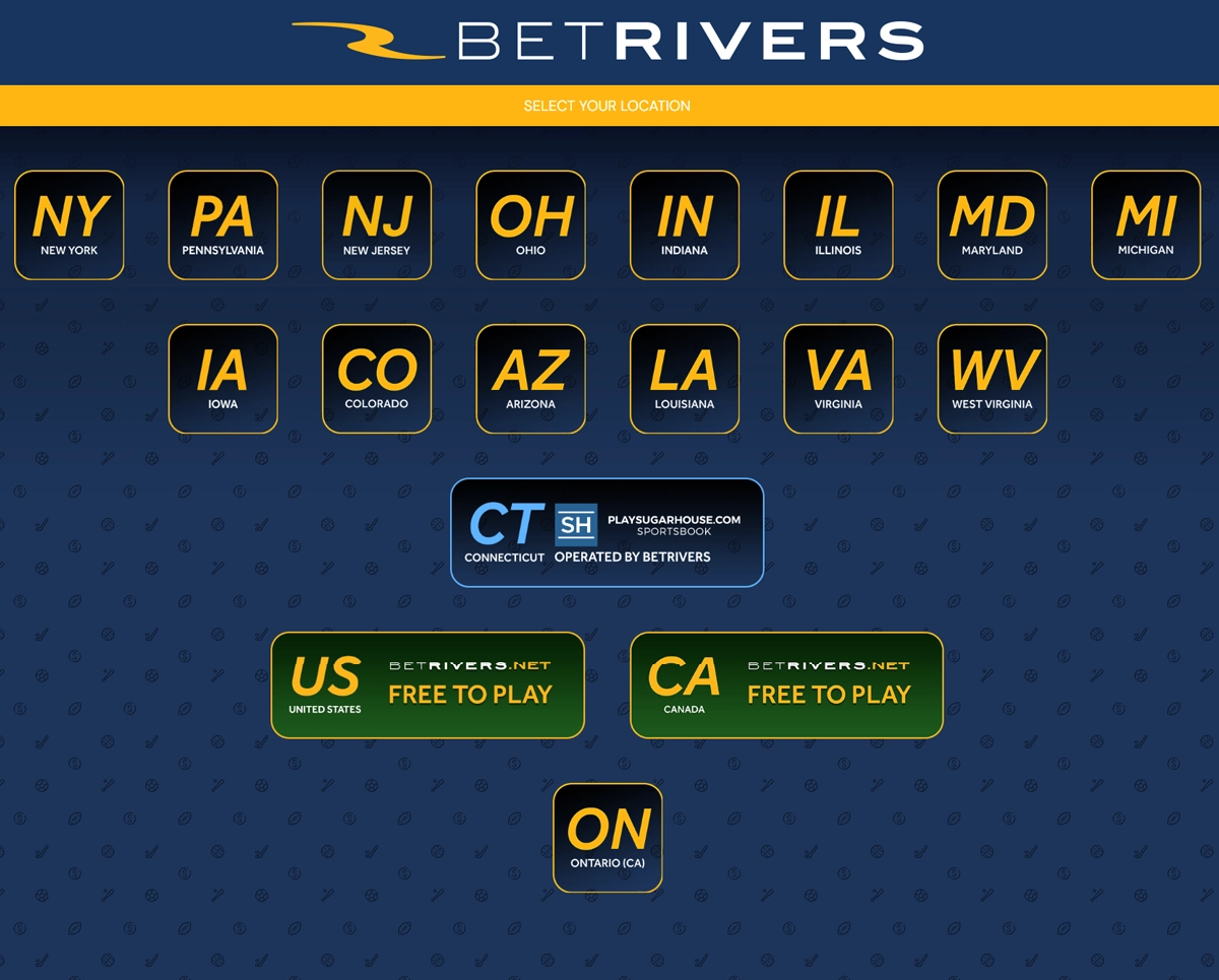 BetRivers Homepage Screenshot