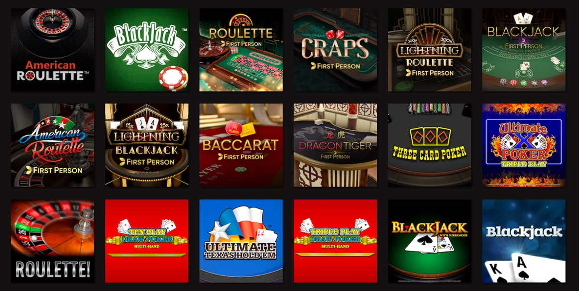 PlayStar Table Games Screenshot