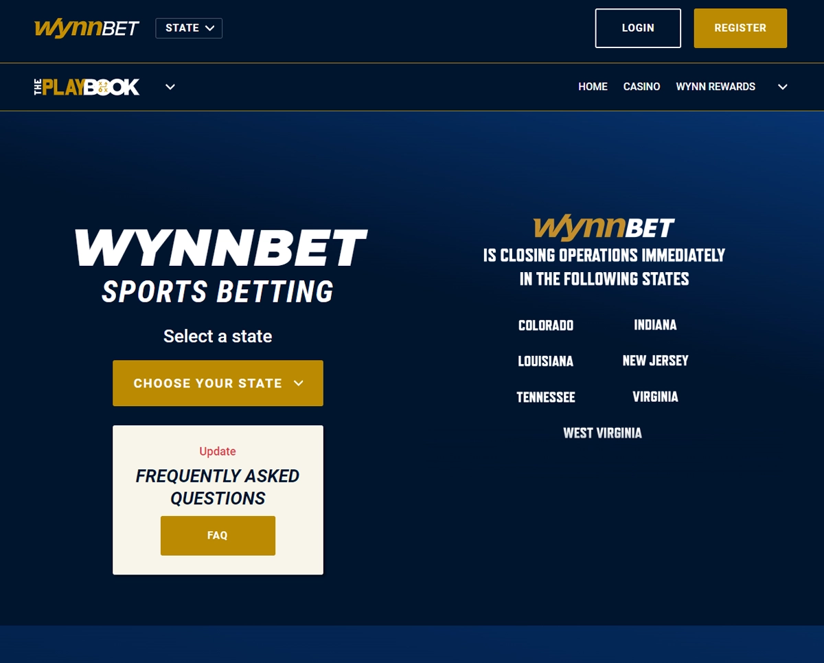 WynnBet Homepage Screenshot