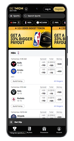 BetMGM Sports New York Mobile