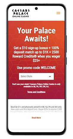 Caesars Palace Online Casino Mobile