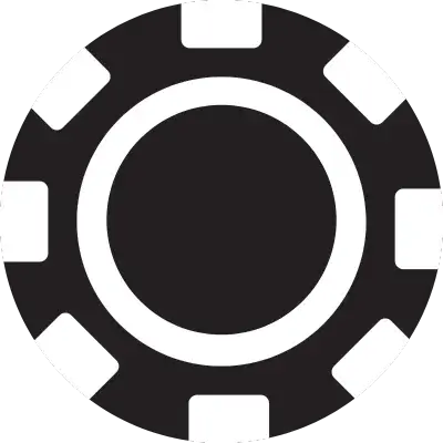 blank poker chip