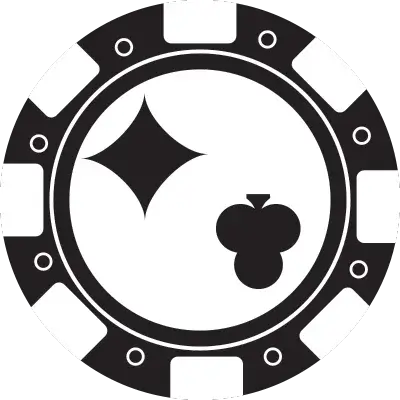 diamond and clover poker chip