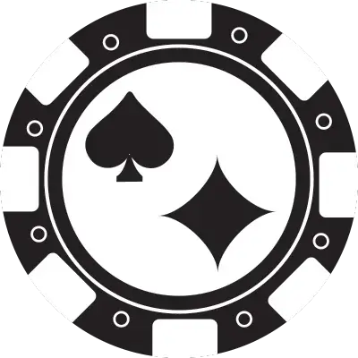 spade and diamond poker chip