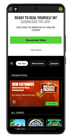 DraftKings Casino Mobile App