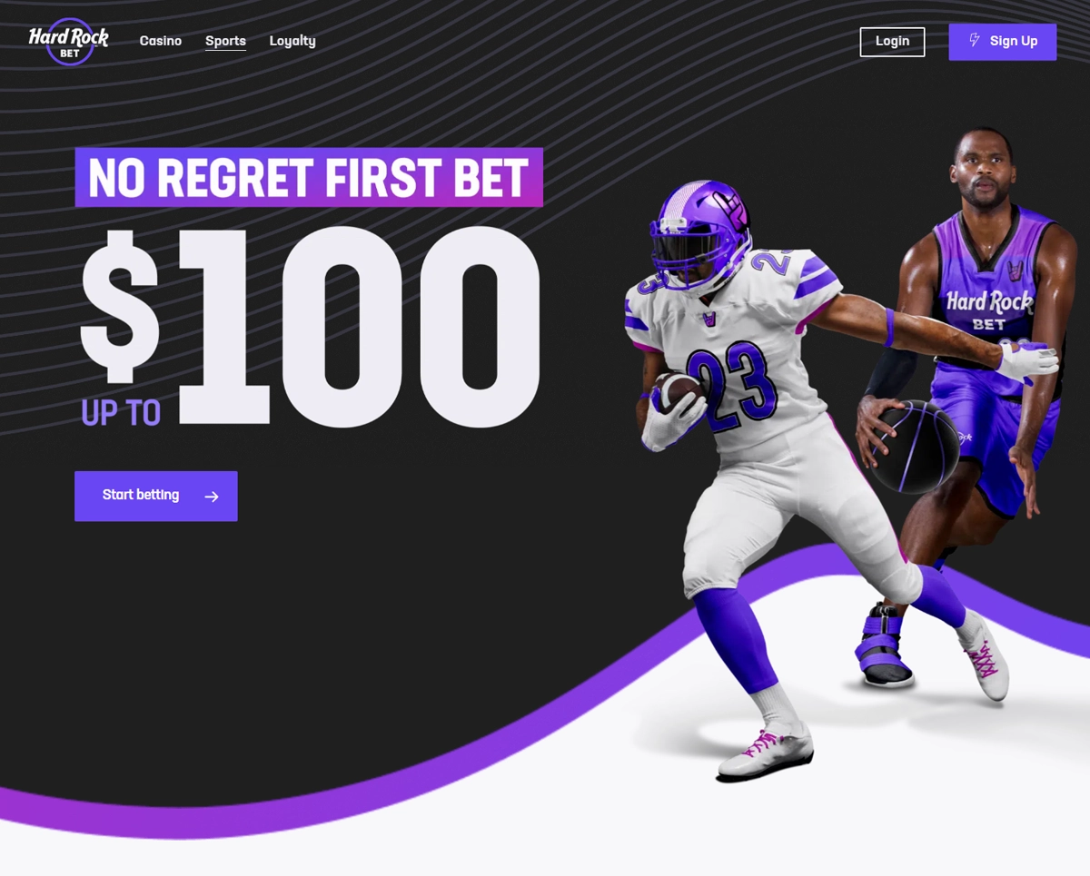 Hard Rock Bet Sportsbook Page Screenshot