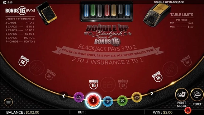 Blackjack BetMGM Casino Screenshot