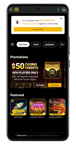 Golden Nugget Casino Mobile