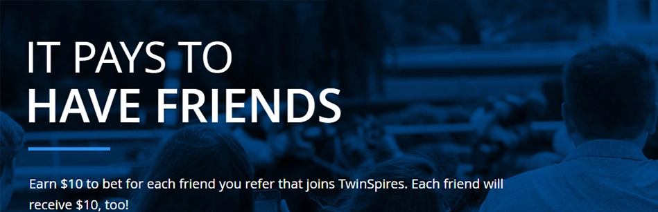 Refer Friends at TwinSpires Banner