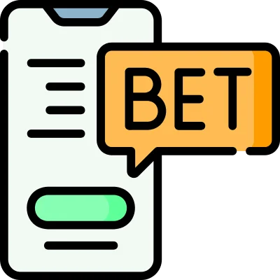 smartphone with bet button