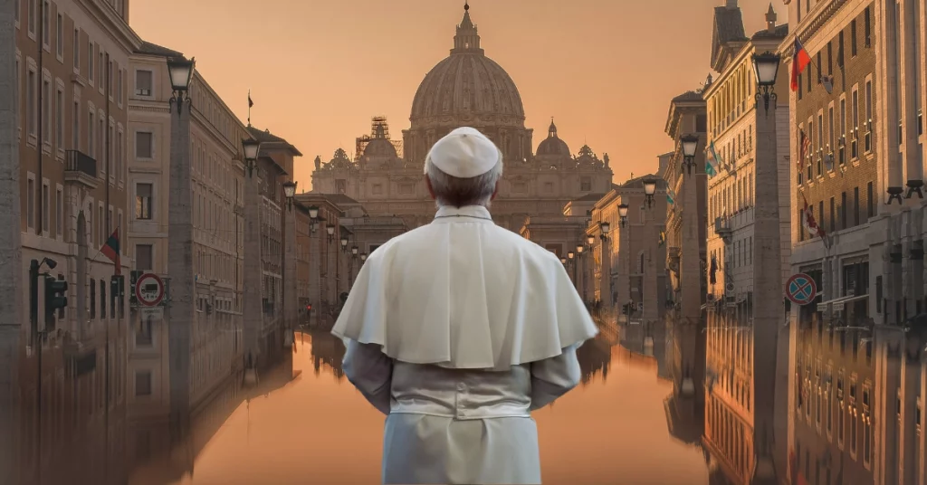 Vatican City - Pope Backwards