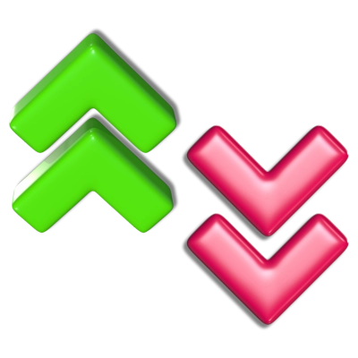 Green Up Arrow and Red Down Arrow