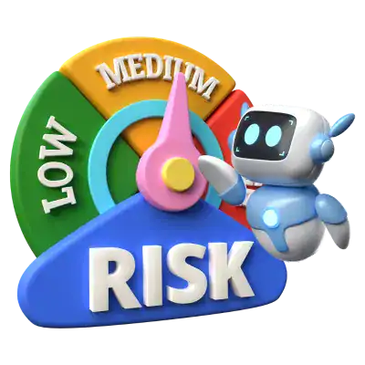 AI and Risk Management 3D Icon