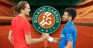 Zverev vs. Djokovic - Roland Garros Logo
