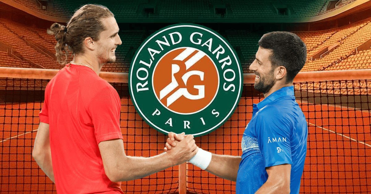 Zverev vs. Djokovic - Roland Garros Logo