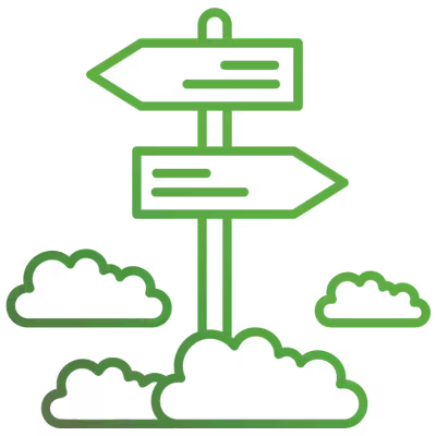 Arrows Going in Option Directions