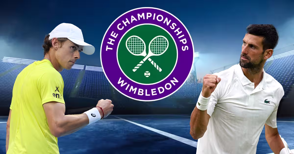 Alex De Minaur vs. Novak Djokovic - Wimbledon