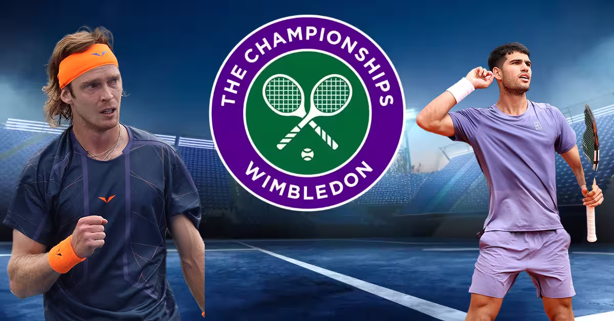 Andrey Rublev vs. Carlos Alcaraz - Wimbledon