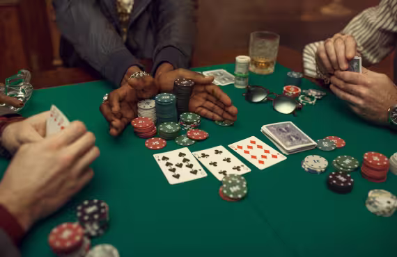 All In Poker - Players Playing a Poker Game