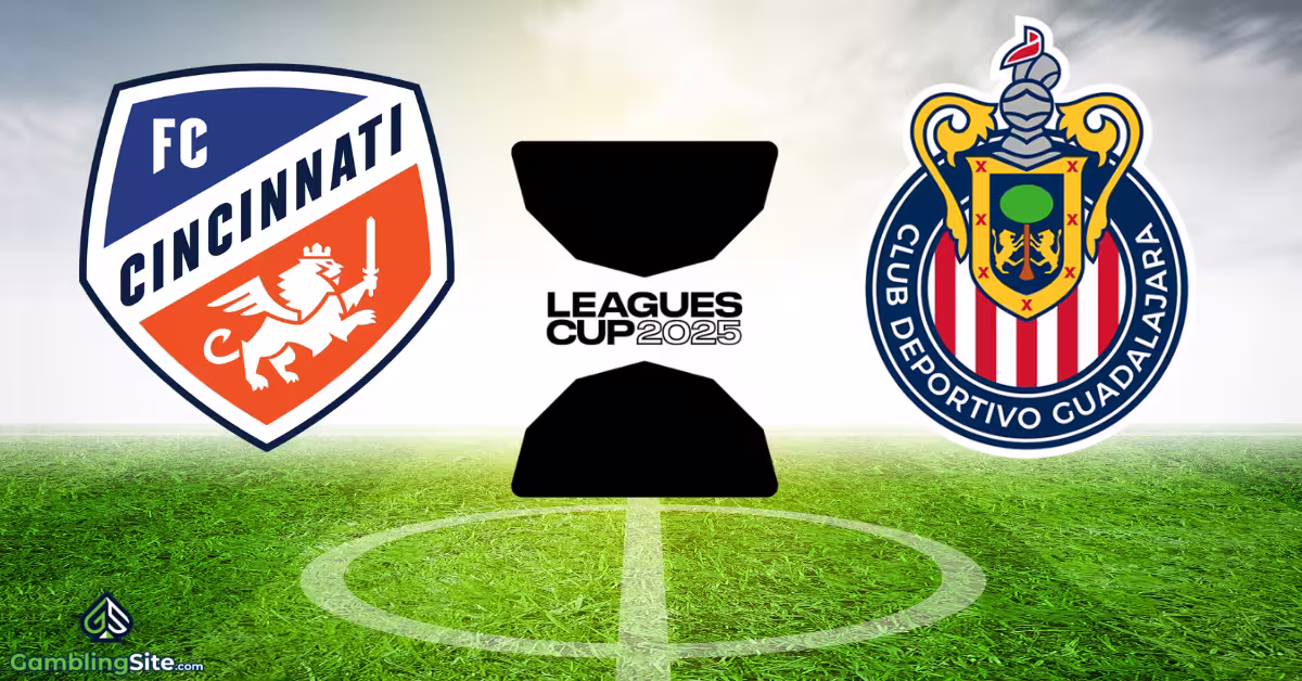 FC Cincinnati vs. Guadalajara - Leagues Cup 2025 Logo