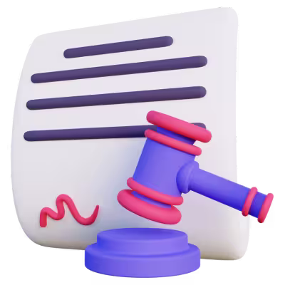 Terms and Conditions 3D Icon