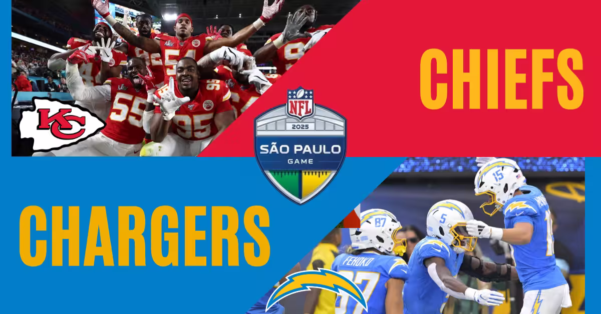 Kansas City Chiefs vs. Los Angeles Chargers - 2025 Sao Paulo Game Logo