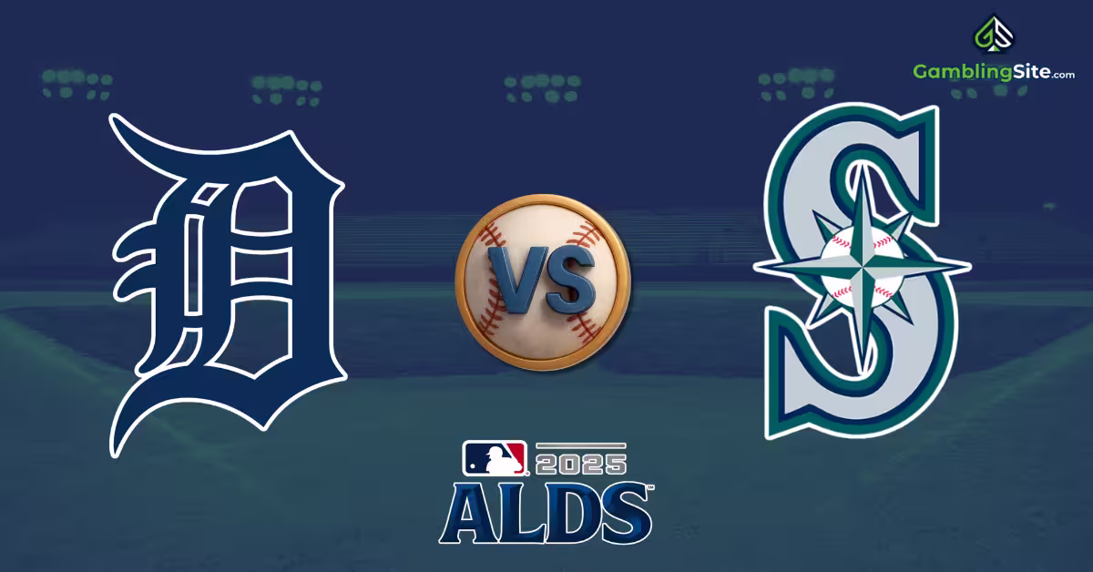 Detroit Tigers vs Seattle Mariners - MLB 2025 ALDS Logo