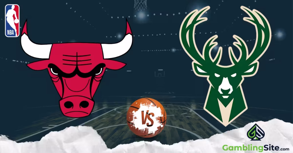 Chicago Bulls vs. Milwaukee Bucks - NBA Logo