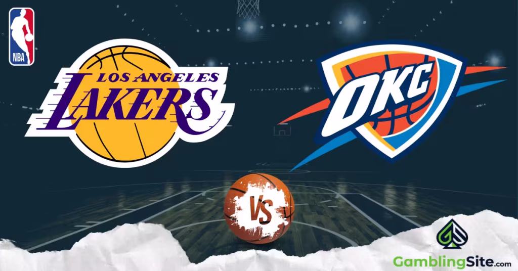 Los Angeles Lakers vs. Oklahoma City Thunder - NBA Logo