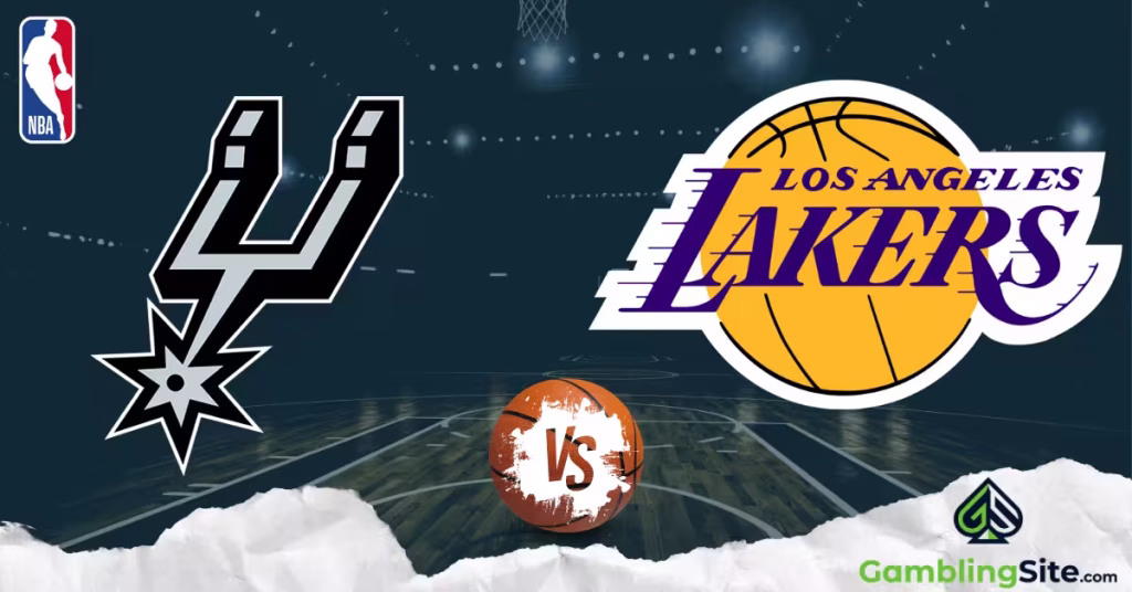 San Antonio Spurs vs. Los Angeles Lakers - NBA Logo