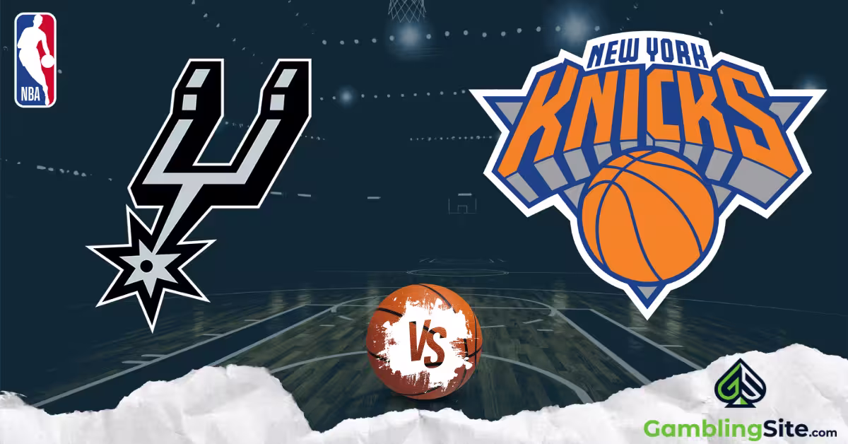 San Antonio Spurs vs New York Knicks - NBA Logo
