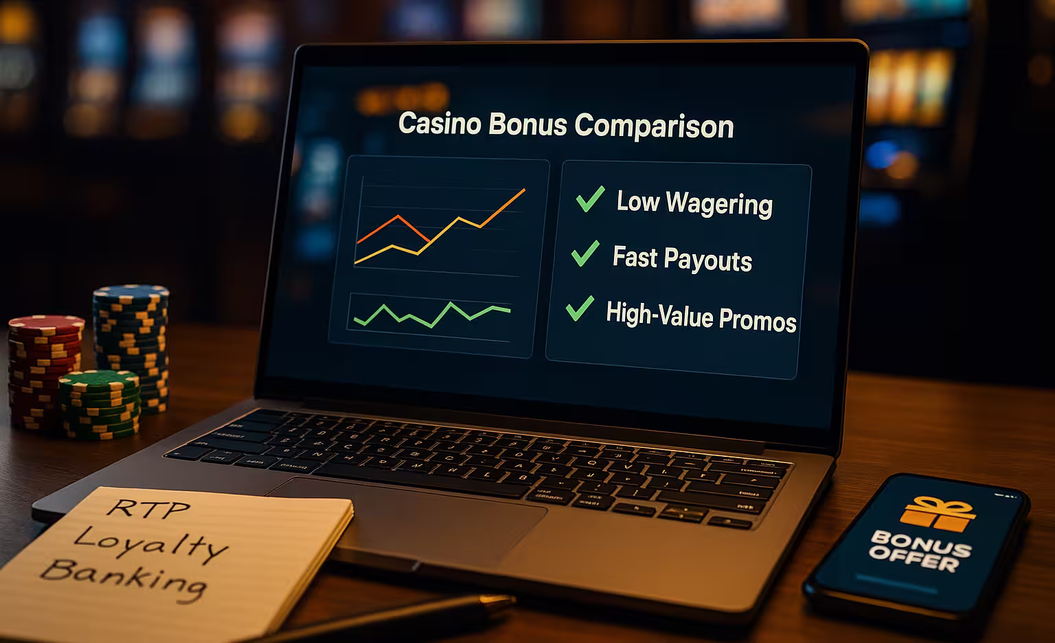 Casino Bonus Values Comparison