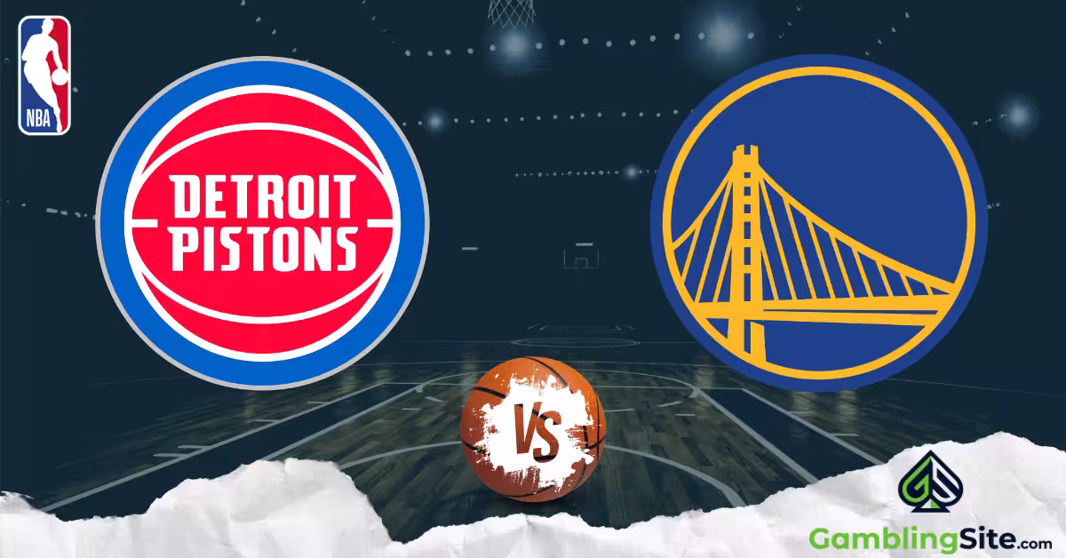 Detroit Pistons vs. Golden State Warriors - NBA Logo