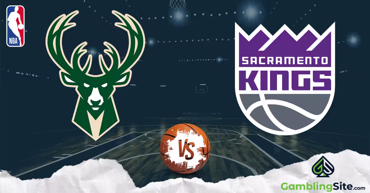 Milwaukee Bucks vs. Sacramento Kings - NBA Logo