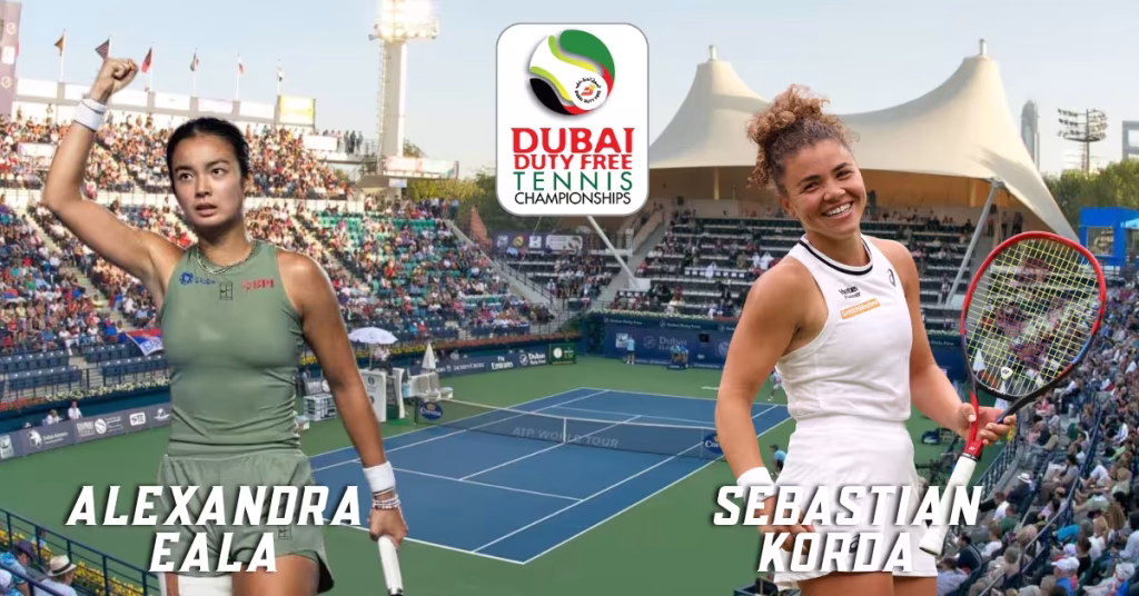 Alexandra Eala vs. Jasmine Paolini - Dubai Duty Free Tennis Championships Logo