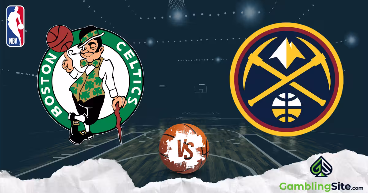 Boston Celtics vs. Denver Nuggets - NBA Logo