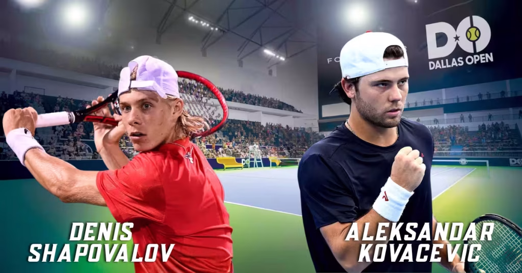 Denis Shapovalov vs. Aleksandar Kovacevic - Dallas Open Logo