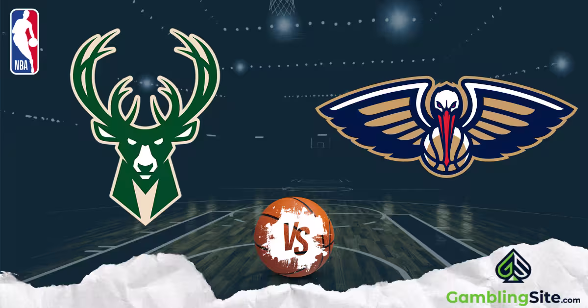Milwaukee Bucks vs. New Orleans Pelicans - NBA Logo