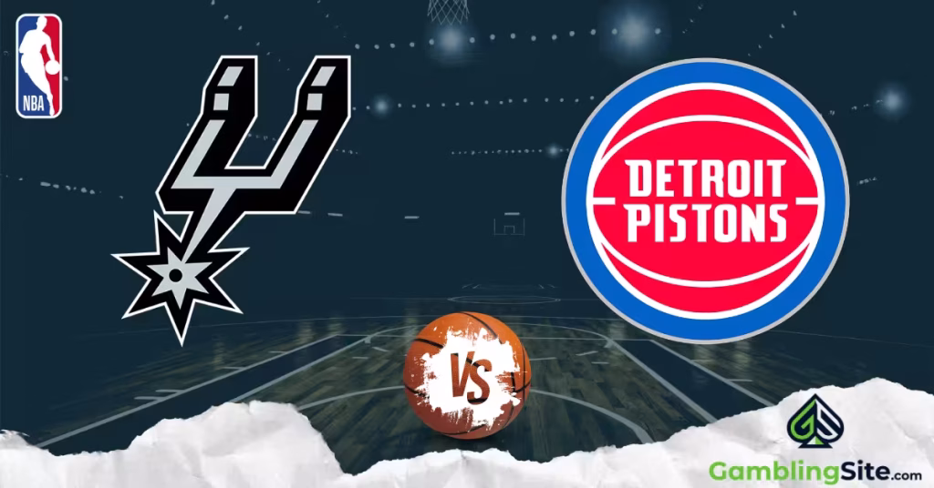 San Antonio Spurs vs. Detroit Pistons - NBA Logo