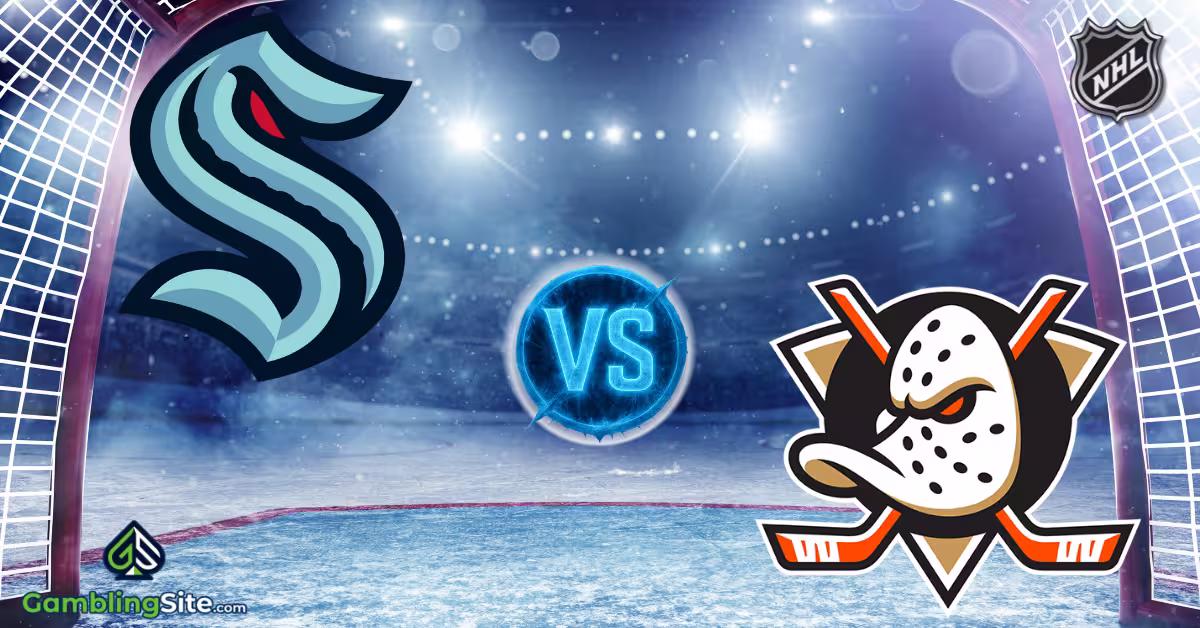 Seattle Kraken vs. Anaheim Ducks - NHL Logo
