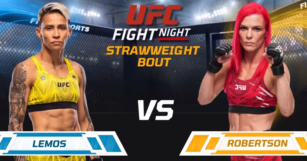 Amanda Lemos vs. Gillian Robertson - UFC Fight Night Logo