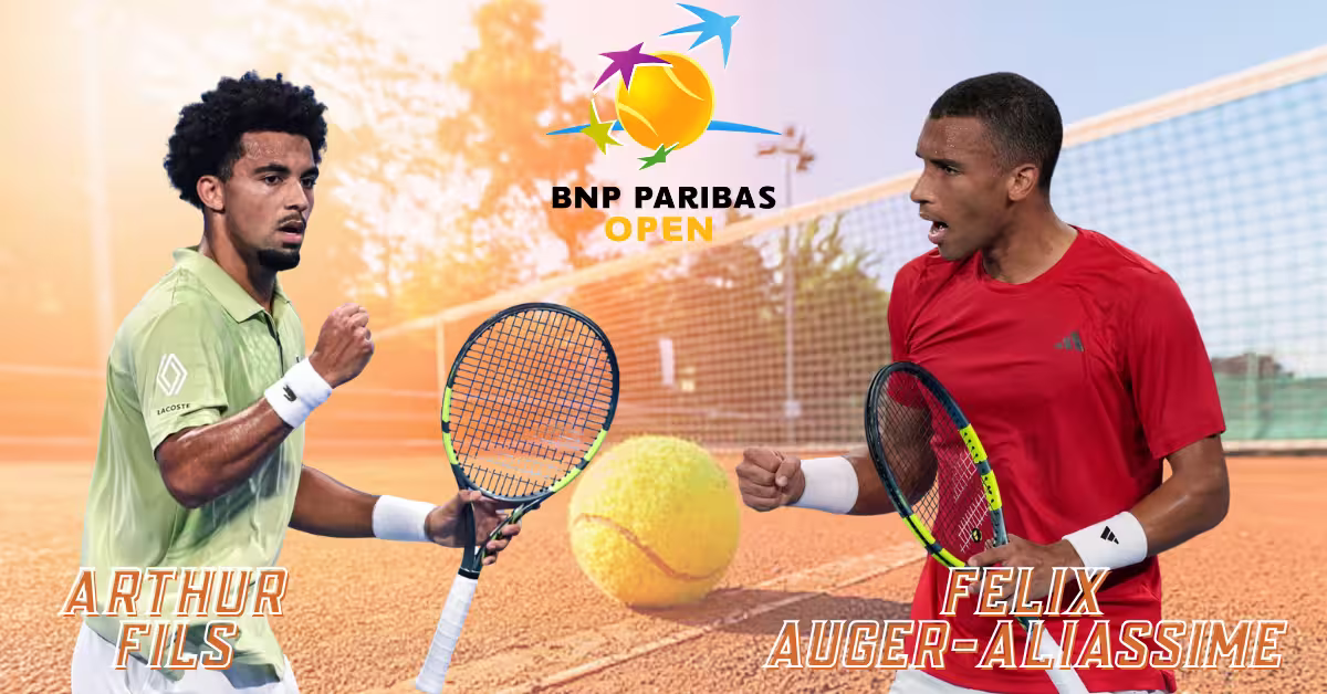 Arthur Fils vs. Felix Auger-Aliassime - BNP Paribas Open Logo