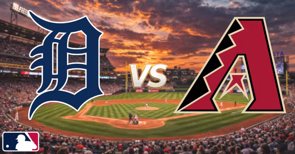 Detroit Tigers vs. Arizona Diamondbacks - MLB Logo