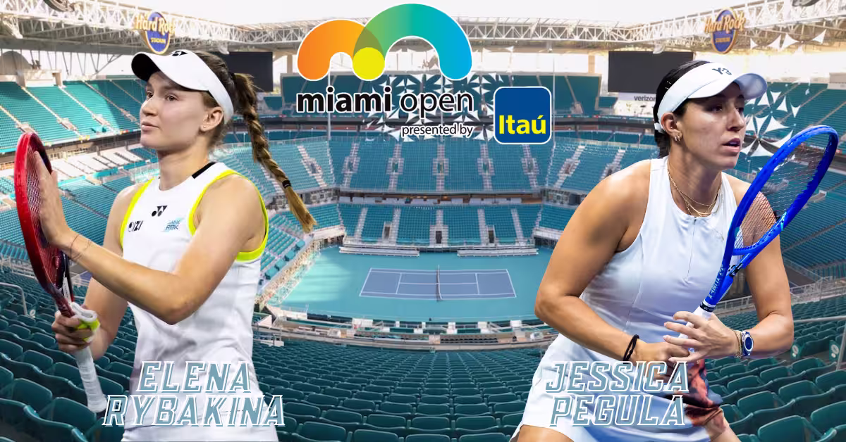 Elena Rybakina vs. Jessica Pegula - Miami Open Logo