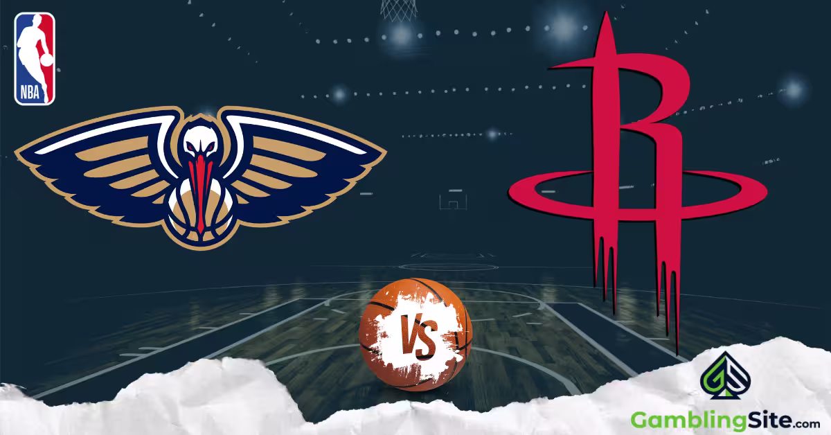 New Orleans Pelicans vs. Houston Rockets - NBA Logo