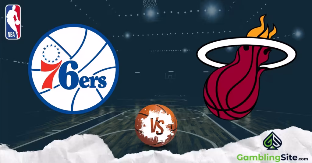 Philadelphia 76ers vs. Miami Heat - NBA Logo